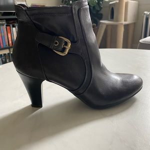 Brown Leather Booties